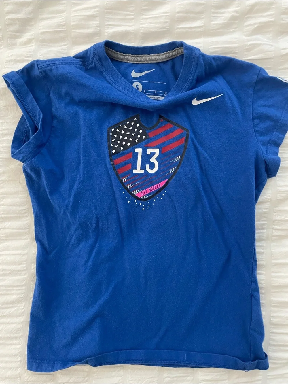 Nike Girls XS 6x Tee Bundle in White, Blue, Black, Heather Blue